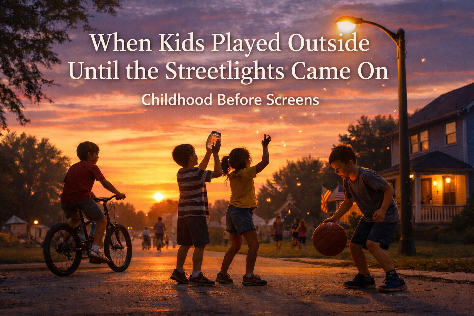 When Kids Played Outside Until the Streetlights Came On